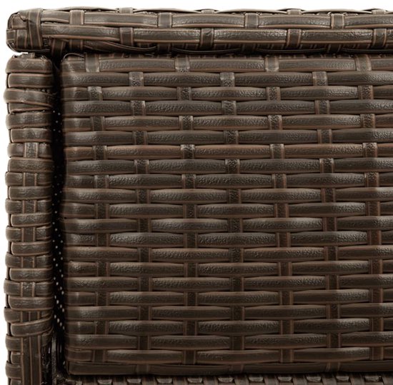 Abri de jardin vidaXL - Abri de jardin - Abri de Jardin - Jardin de jardin - Abri de jardin - Abri de jardin 105 x 55 x 113 cm Résine tressée marron