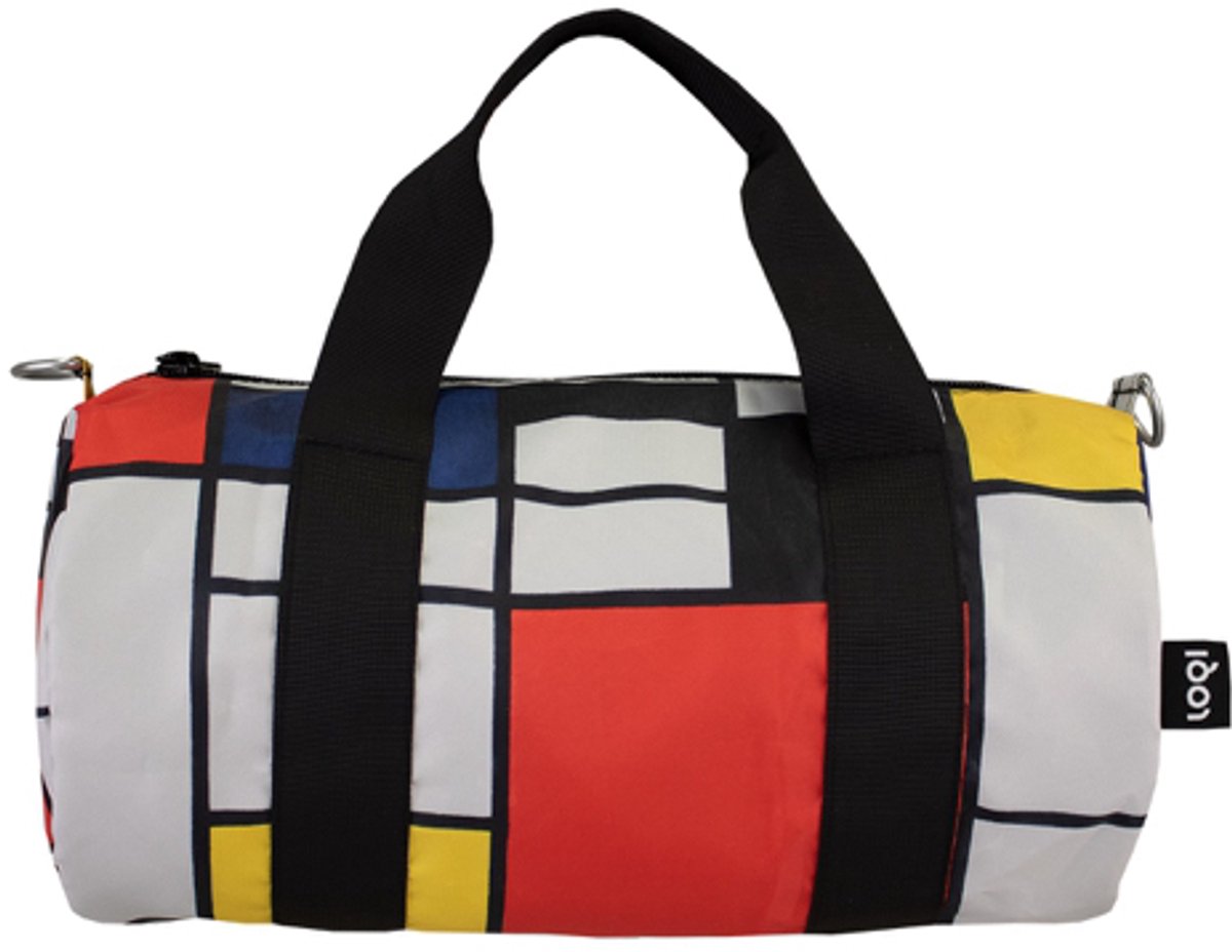 LOQI Weekender Medium - Composition with Red, Yellow, Blue and Black gerecycled