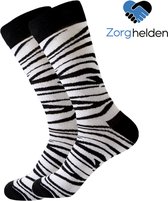 Zorghelden® Chaussettes infirmières "Zebra" - Chaussettes d'infirmière - Cadeau infirmière - Accessoires infirmière - Chaussettes Médical - Chaussettes Nurse