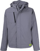 TMG KULT WORKER SOFTSHELL WINTER Softshell Werkjas HEREN Veiligheidsjas Lichtgrijs - Winddicht - 3M Reflecterend - Wintervoering
