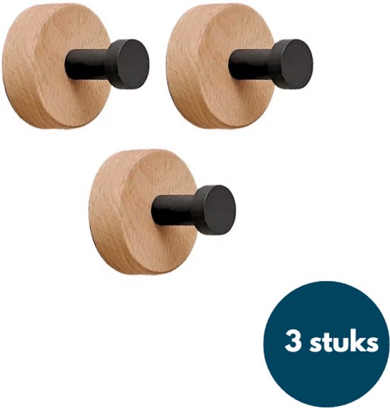 Alle houten wandhaken: Kapstok haken hout - Zelfklevende haakjes Alle houten wandhaken: Kapstok haken hout - Zelfklevende haakjes