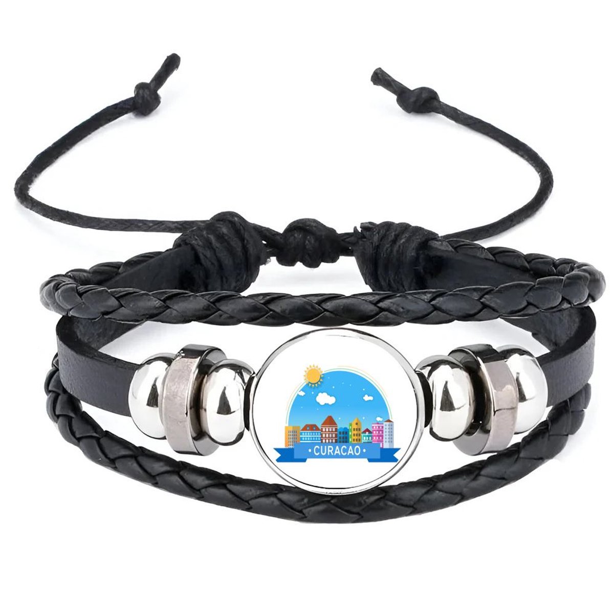 Akyol - curacao armband zwart - Wereld - vakantieliefhebber - antillen - handelskade