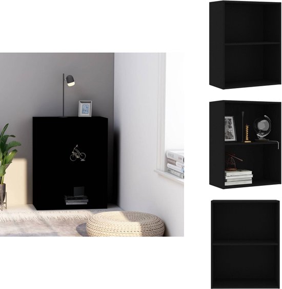 VidaXL Boekenkast 5-laags 100x33x180,5 cm bewerkt hout grijs sonoma
