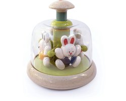 Tolo BIO Rabbit Carousel educatief babyspeelgoed - duurzaam en kleurrijk.