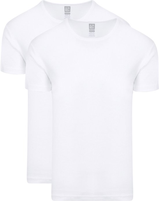 Alan Red - T-shirt Copenhagen O-Neck Wit 2-Pack - Taille L - Coupe Slim
