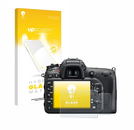 upscreen - Protection d'écran pour Nikon D7200 - Film de protection en verre mat