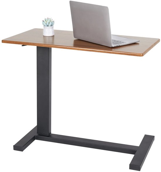 Bedtafel met wielen – in hoogte verstelbaar – laptoptafel