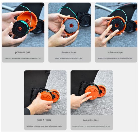 Geschikt voor Spoeldeksel voor Black + Decker GL7033 GL8033 GL9035 Hefboomwerking Grastrimmer 90583594 A van Merkloos	 — afbeelding 4
