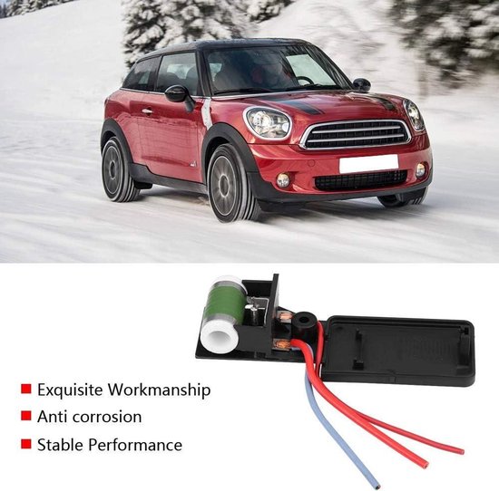 Résistances de ventilateur-17117541092R MiniCooper R50 R52 R53 radiateurs de refroidissement de moteur de voiture résistances de moteur de ventilateur 03-08