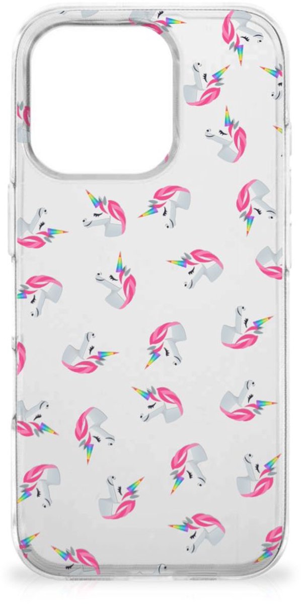 TPU bumper voor iPhone 16 Pro Max Unicorns