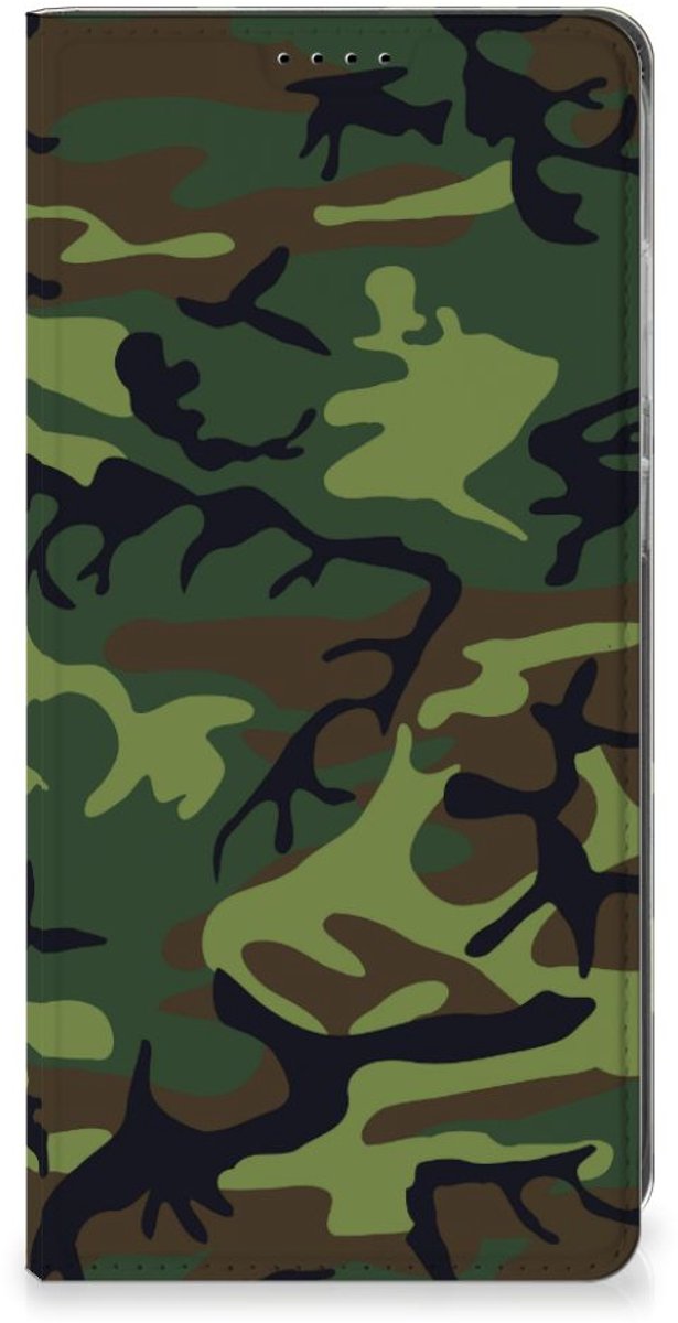 Samsung Galaxy S25 Plus Hoesje met Magneet Army Dark