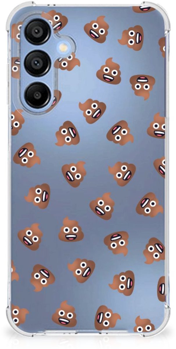 Doorzichtige Silicone Hoesje voor Samsung Galaxy A16 Poep Emojis