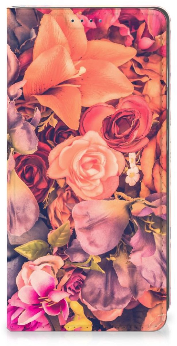 Standcase Hoesje voor Samsung Galaxy S25 Smart Cover Bosje Bloemen