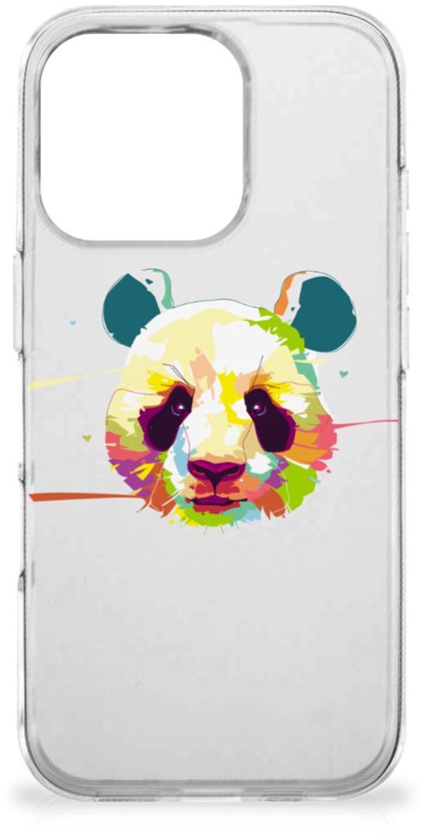 iPhone 16 Pro Telefoonhoesje met Naam Panda Color