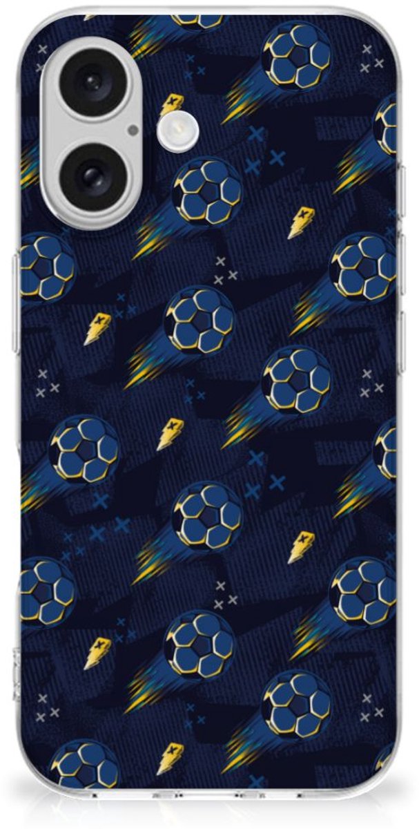 TPU bumper voor iPhone 16 plus Voetbal