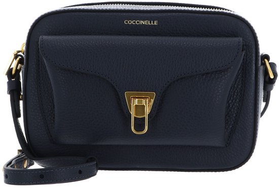 COCCINELLE Cuir Sac à épaule bandoulière Beat Soft Camera Bag Midnight Blue Bleu marine