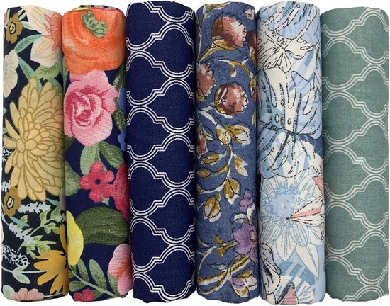 aufodara Stofpakket van 6 stuks, 50 x 80 cm, grote patchwork stoffen katoen, katoenen stof per meter, stoffen om te naaien, patchwork, stofpakket voor quilten, DIY, knutselen, handwerk (zwart aufodara Stofpakket van 6 stuks, 50 x 80 cm, grote patchwork stoffen katoen, katoenen stof per meter, stoffen om te naaien, patchwork, stofpakket voor quilten, DIY, knutselen, handwerk (zwart