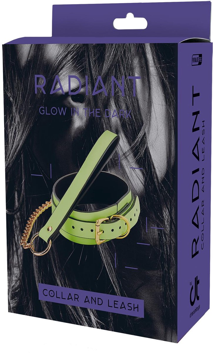 Goedkoopste Dream Toys Leiband Radiant Collar And Leash Glow In The Dark Groen