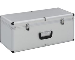 vidaXL Opbergkoffers 2 st aluminium zilverkleurig - Opbergkist - Opbergkisten - Kist - Kisten