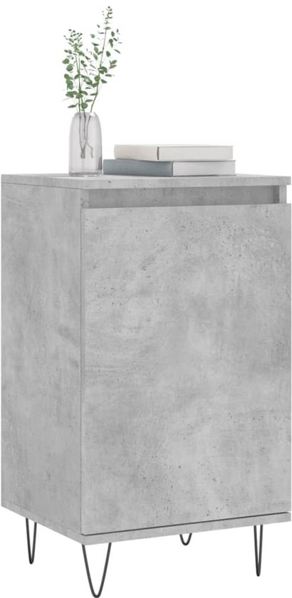 vidaXL Buffet 40x35x70 cm Bois d'ingénierie Béton Gris - Buffet - Commodes - Armoire - Armoire murale