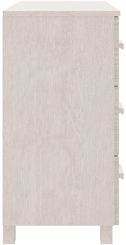 vidaXL Dressoir HAMAR 90x40x80 cm massief grenenhout wit - Dressoir - Dressoirs - Kast - Dressoirkast