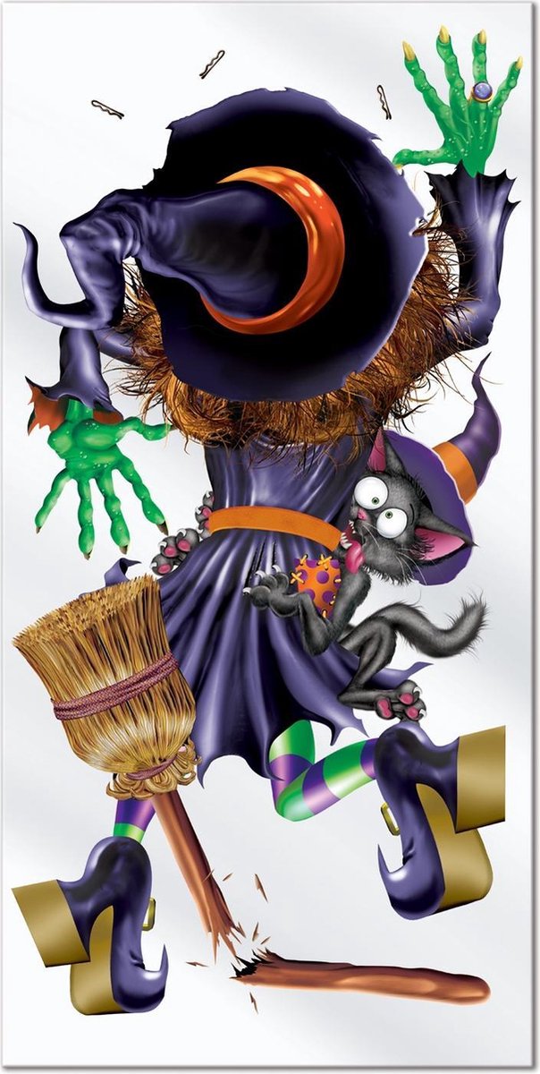 360 DEGREES - Halloween heksen deurversiering