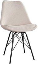 Bol.com Eetkamerstoel Viga beige teddy eetstoel aanbieding