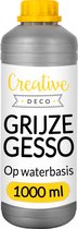 Creative Deco Grijs Gesso Acryl Primer | 1L | Professionele Schildervoorbereiding | Verfbasis