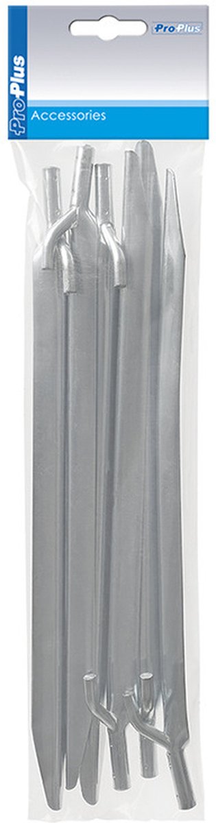6x Stuks grondpennen/tentharingen metaal met haak 30 cm - camping/kampeer accessoires van Benson — afbeelding 4