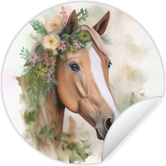 Blauwe Bloemen Stickers Voor Muur