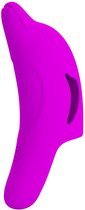 Pretty Love Delphini - Vibromasseur - Vibromasseur à doigts - Violet - Siliconen - Rechargeable par USB - 10 positions