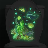 Stickerkamer® Muursticker Onder water vissen en koraal | Glow in the dark | zee | onder water glow in the dark| Kinderkamer inspiratie | Meisje | Jongen | Kinderkamer decoratie | Babykamer | Muurdecoratie |