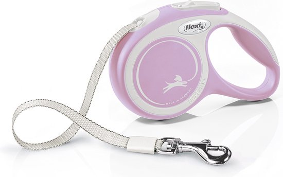 Hondenriem Flexi New Comfort Roze Maat XS (3 m)