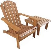 sweeek - Relaxstoel salamanca met bijzettafel, 89x73,5xh94cm