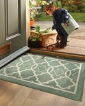 Deurmat antislip binnen - easy-care stofbeheersingsmat afwasbaar - deurmat PVC-vrije deurmat - sterk absorberende deurmat lichtgrijs 50x80 cm