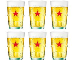 Heineken - Bierglas Silver 500ml - 6 stuks