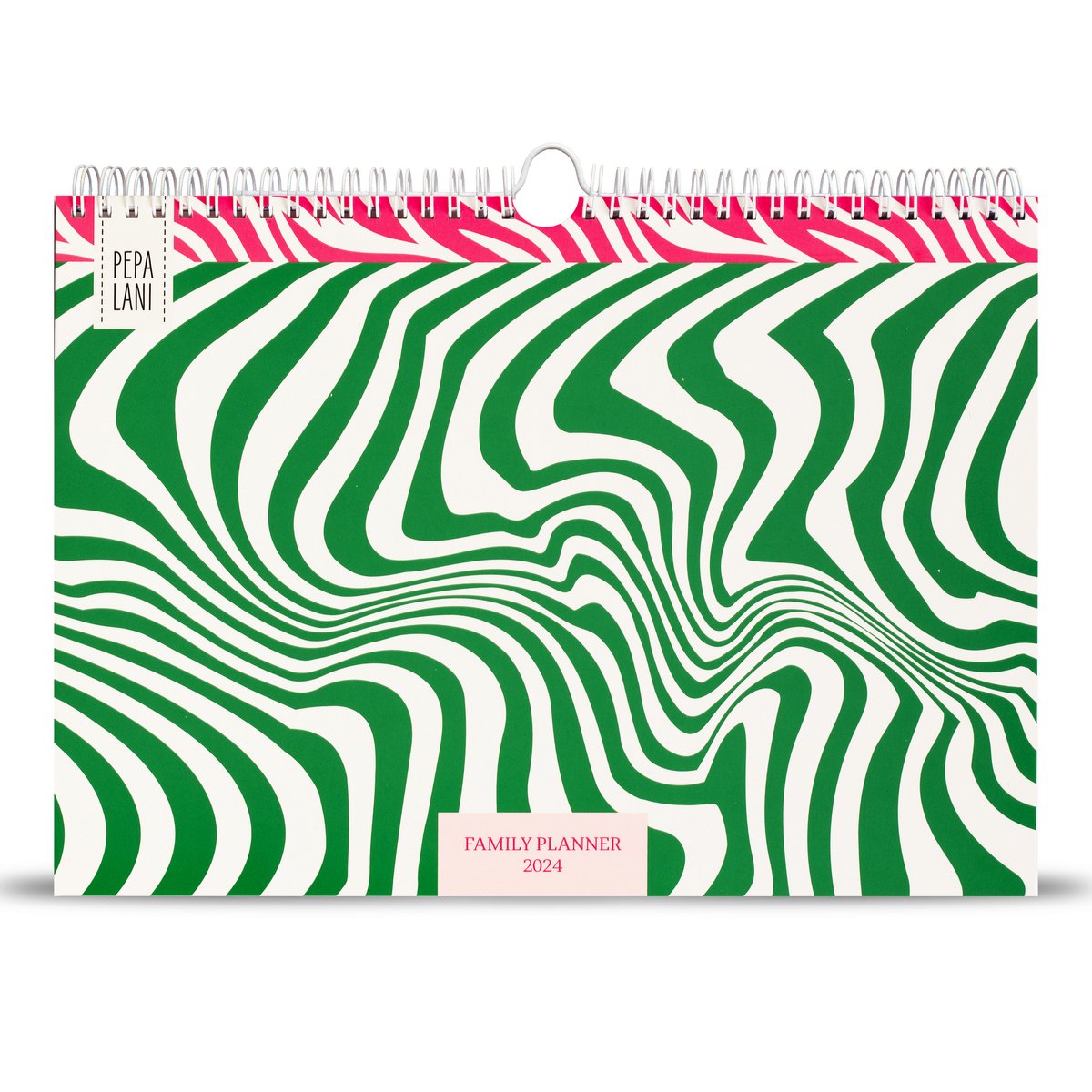 Pepa lani family planner 2024 waves green