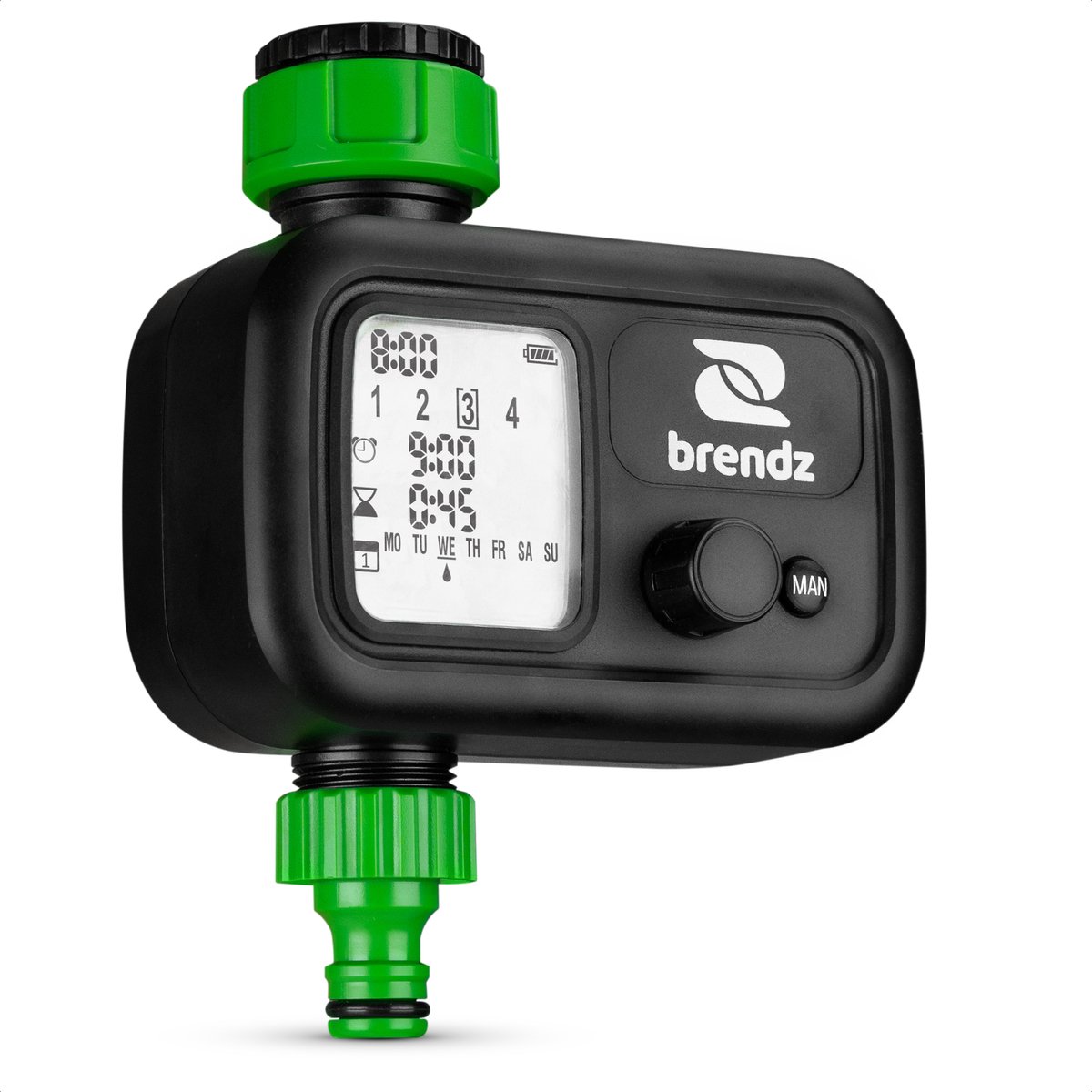 Valera Besproeiingscomputer, beregeningscomputer, Gemakkelijk in te stellen, Tot 4 programma's, LCD Scherm, Handmatige besproeiingsfunctie, Bewateringssysteem met Watertimer, Automatisch Irrigatiesysteem, Brendz