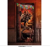 Fiestas Guirca - Deur decoratie Monsters ( 80 x 180 cm) - Halloween - Halloween Decoratie - Halloween Versiering