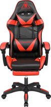 Chaise de jeu - chaise de bureau - GX-150 - Noir Rouge + fonction massage