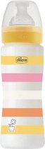 Chicco zuigfles Siliconen Well Being 330ml geel