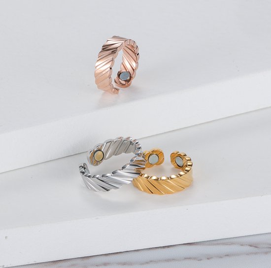 Sömni Ring voor dames, menopauze, magnetische ringen voor dames, magneetveldtherapie ring, vitale ring om af te vallen, verbetering van angstige slaap, angstige slaap, angstgevoeligheidsring
