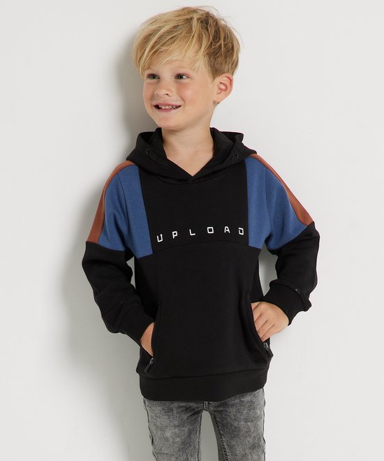 TerStal Jongens Kinderen Europe Kids Trui Met Ritszak Zwart In