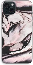 Case Company® - Hoesje geschikt voor iPhone 15 Plus hoesje - Roze stroom - Soft Cover Telefoonhoesje - Bescherming aan alle Kanten en Schermrand