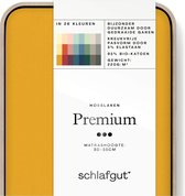 schlafgut Katoen Premium en Jersey de Hoeslaken XL - 180x200 - 200x220 196 Yellow Profond