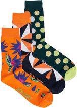 Jack & Jones Sokken Heren JACTROPICAL FLOWER Print Herensokken 3-Pack - One Size