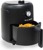 Kicinn Airfryer - Airfryer XL - Hetelucht friteuse - 3 Liter - 1000 Watt - Zwart