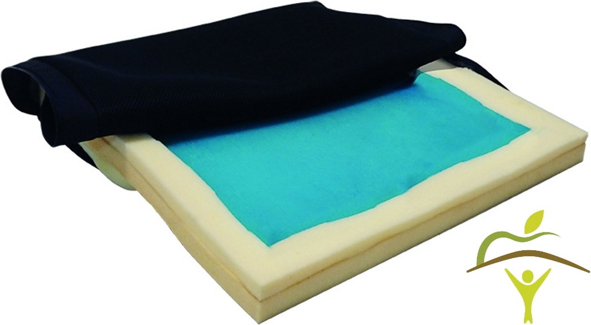 Gel anti-decubitus rolstoelkussen : 35 x 40 x 7 cm