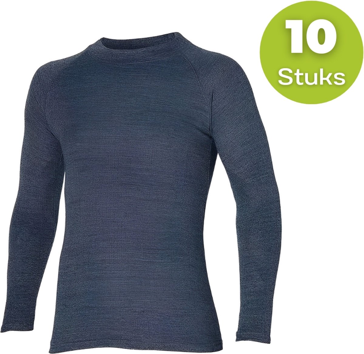 Thermoshirt - Heren - Antraciet - XXL- Set van 10