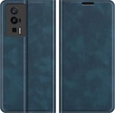 Xiaomi Poco F5 Pro Magnetic Wallet Case - Blue